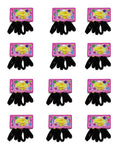 Elastic hair ties for thick curly hair, pack of 72
