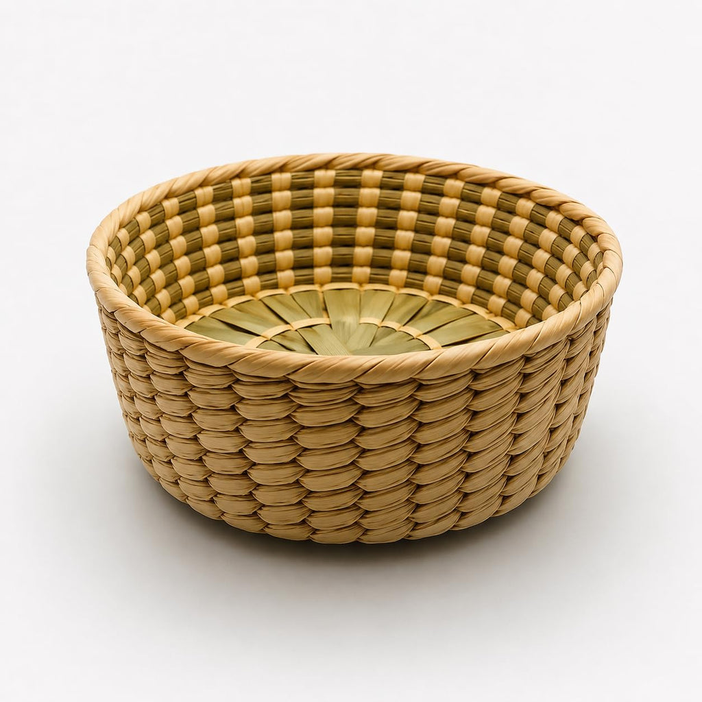 DREAMCO SUPPLIES Handwoven Mexican Tortilla Basket, Palm Straw Tortillero, Decorative Bowl Warmer, Sizes Small, Medium and Large, Handmade in Mexico