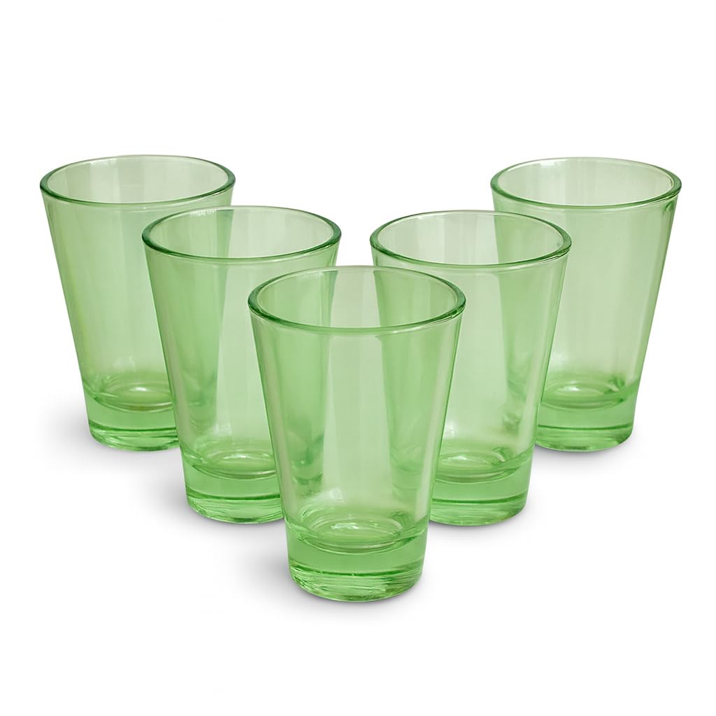 Colored polycarbonate caballito shot glasses, pack of 10
