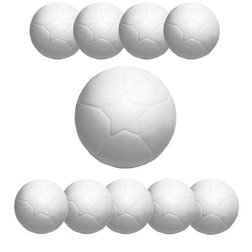 White replacement foosball table balls, pack of 10, 1.33 inch