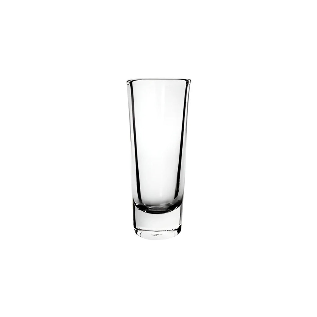 Clear crystal shot glasses, stackable set of 12