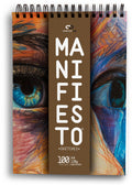 Manifiesto spiral-bound sketchbook, 9x12 inch drawing pad