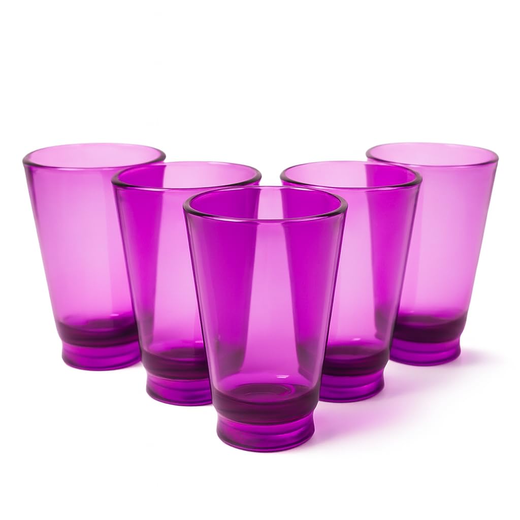 Colored polycarbonate caballito shot glasses, pack of 10