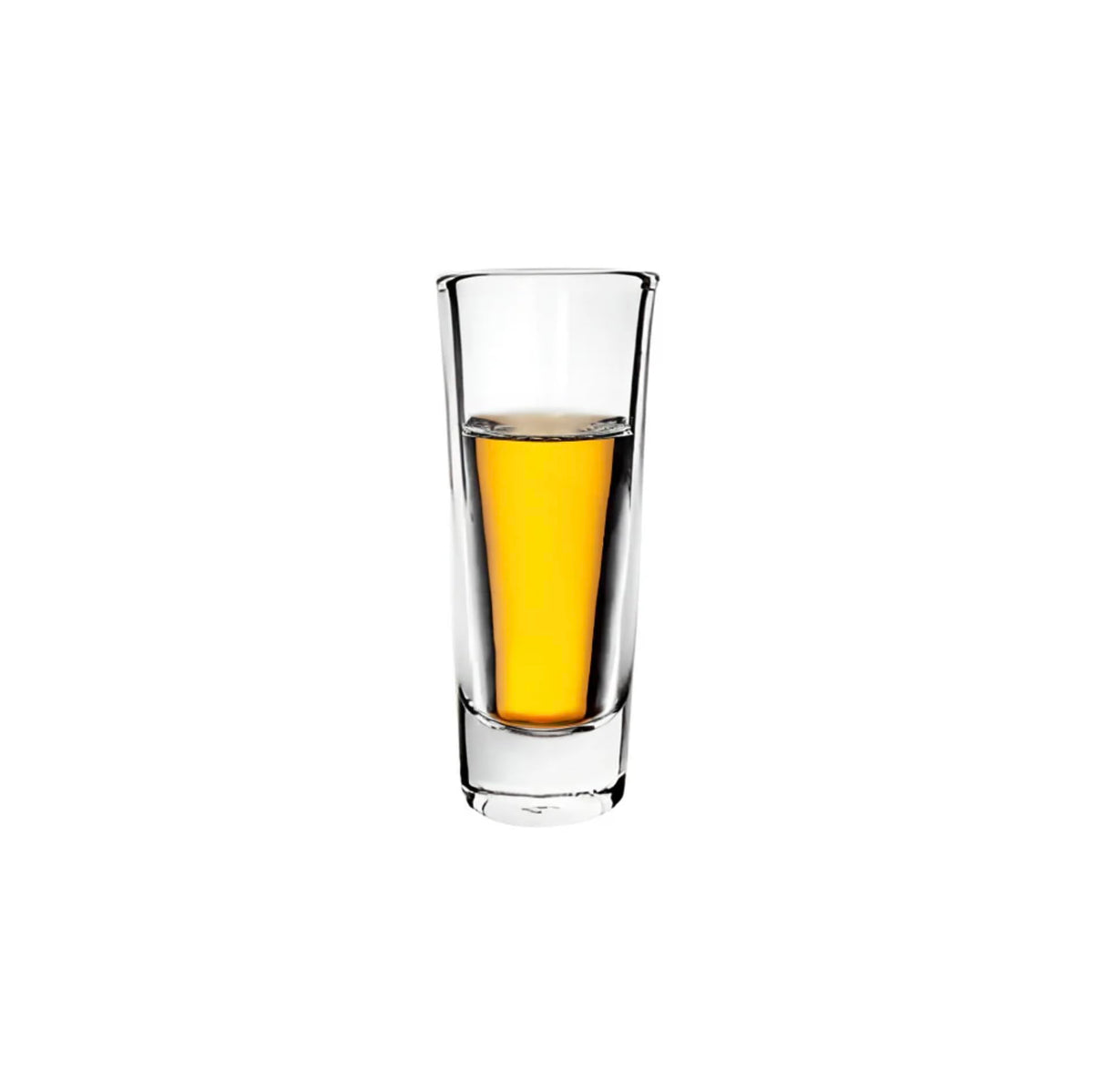 Clear crystal shot glasses, stackable set of 12