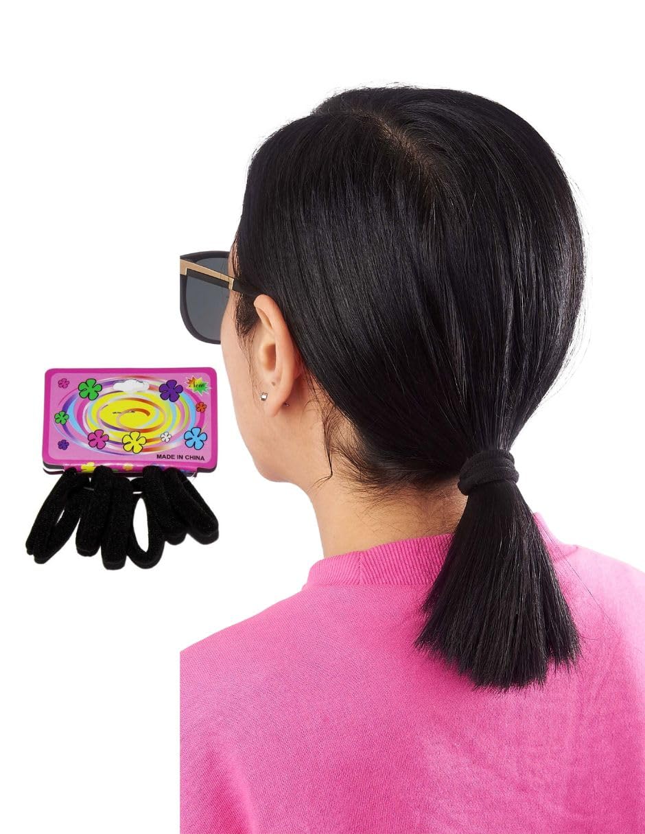 Elastic hair ties for thick curly hair, pack of 72