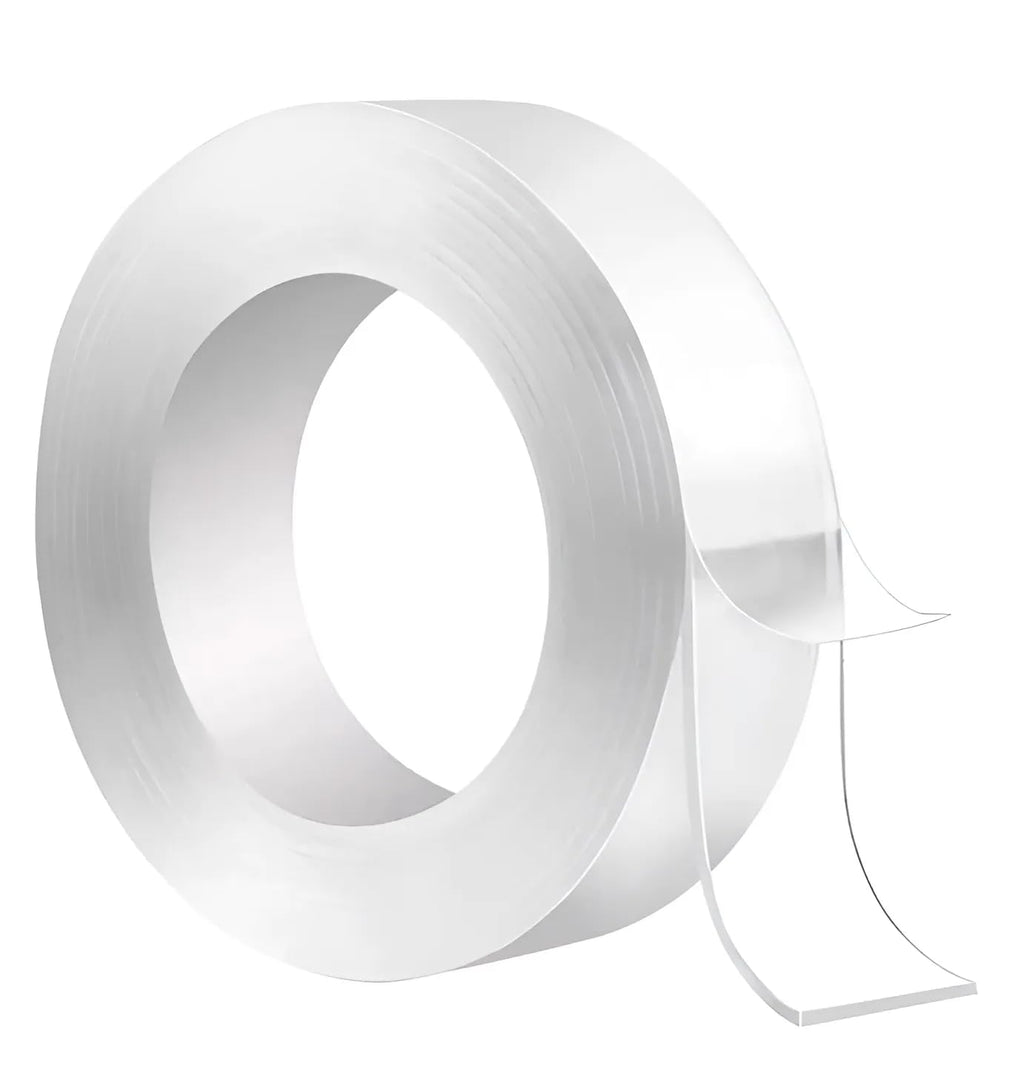 Roll of clear double-sided heavy duty nano tape
