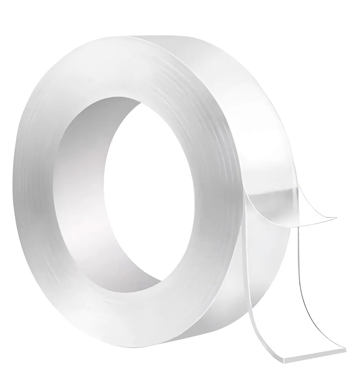 Roll of clear double-sided heavy duty nano tape