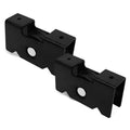 Black steel sliding window roller trolley, set of 2