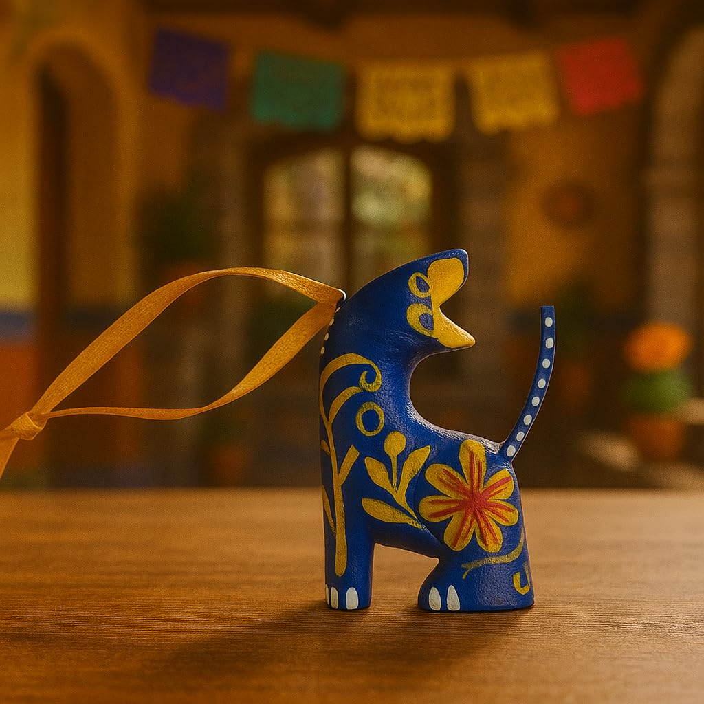 DREAMCO SUPPLIES Alebrije Ornaments, Mexican Wood Carving Sculptures, Oaxacan Alebrije Ornaments Set of 5, Animal Figurines, 2-3 inches