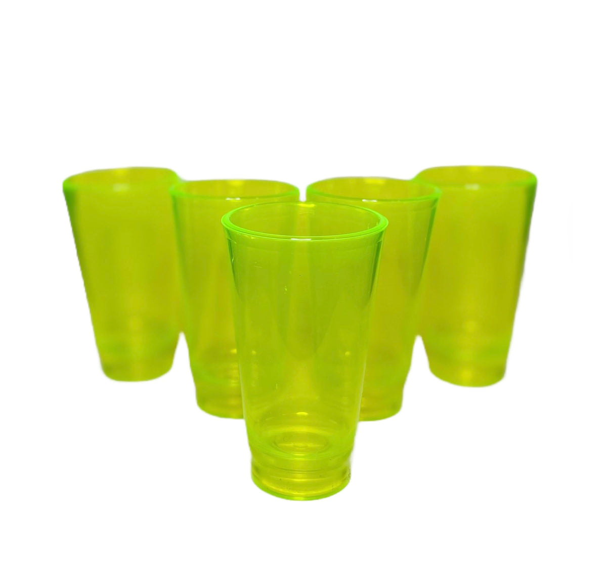 Colored polycarbonate caballito shot glasses, pack of 10