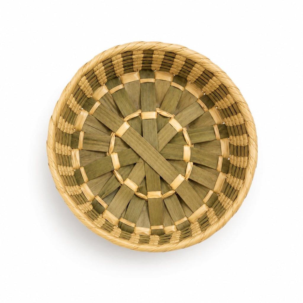 DREAMCO SUPPLIES Handwoven Mexican Tortilla Basket, Palm Straw Tortillero, Decorative Bowl Warmer, Sizes Small, Medium and Large, Handmade in Mexico