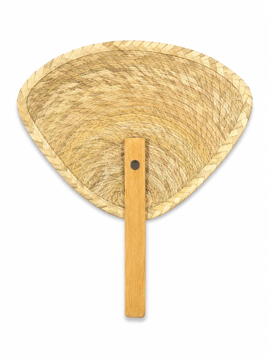 DREAMCO SUPPLIES Natural Palm Leaf Hand Woven Fan, Traditional Handmade Design for Summer and BBQ