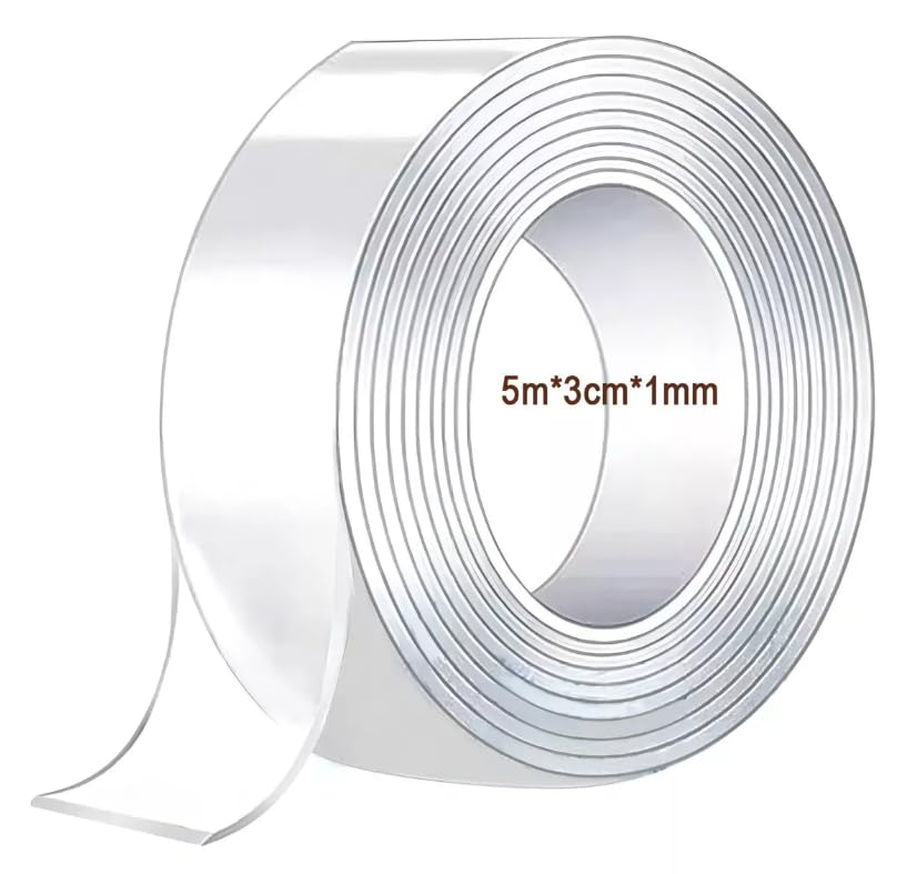 Roll of clear double-sided heavy duty nano tape
