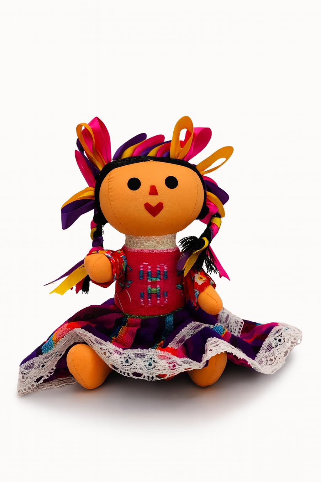 DREAMCO SUPPLIES Artisand Hand Sewed Mexican Traditional Lele Rag Figurine for Collection