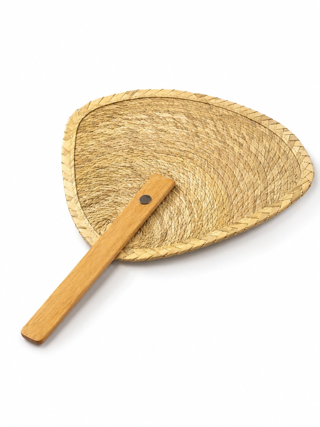 DREAMCO SUPPLIES Natural Palm Leaf Hand Woven Fan, Traditional Handmade Design for Summer and BBQ