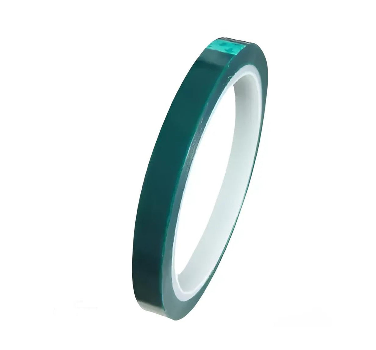 Roll of green powder coating heat-resistant masking tape