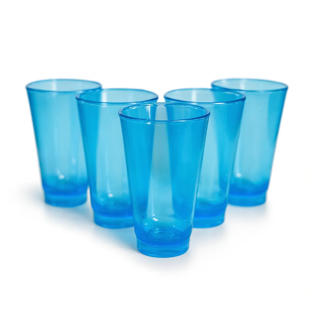 Shots Colored Polycarbonate Plastic Caballito - Pack of 10 1.5 oz Each